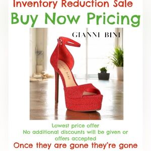 Gianni Bini CHELLSIE Glitter Ankle Strap Platform Dress Sandals NWT